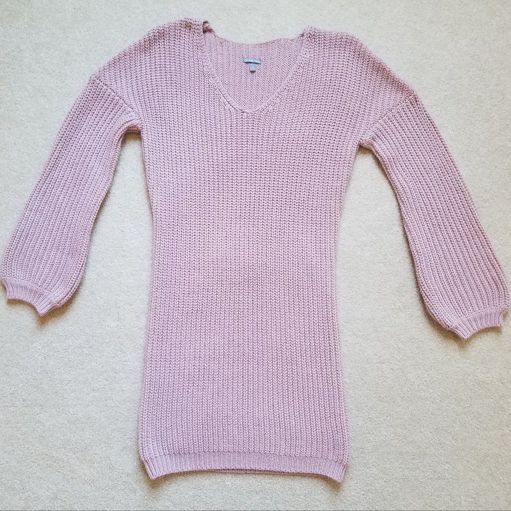 CHARLOTTE RUSSE Pink Tunic Knit Sweater Small
